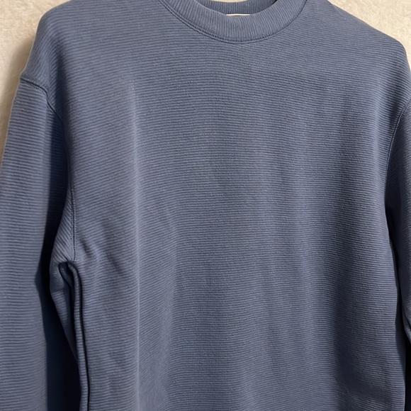 a new day Boxy Blue Ribbed Sweatshirt - Picture 2 of 5